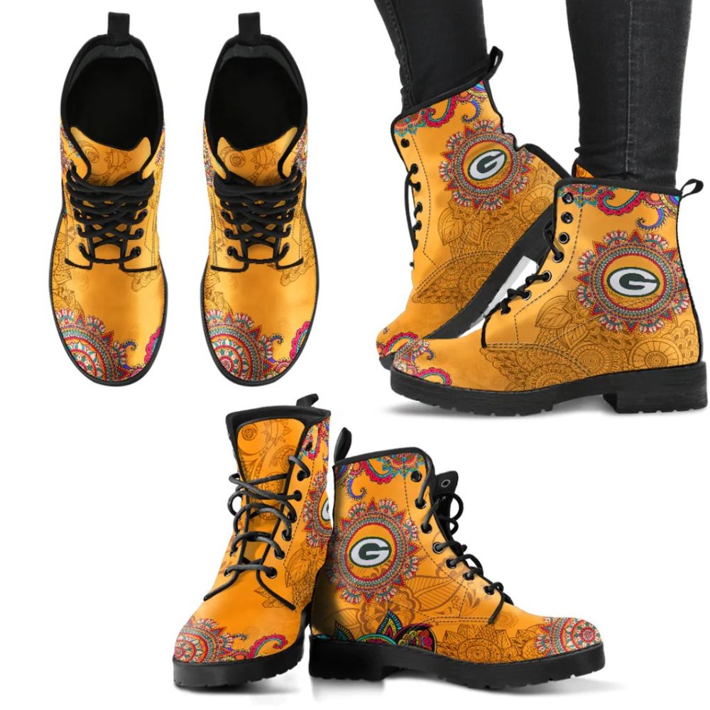 Green Bay Packers combat boots